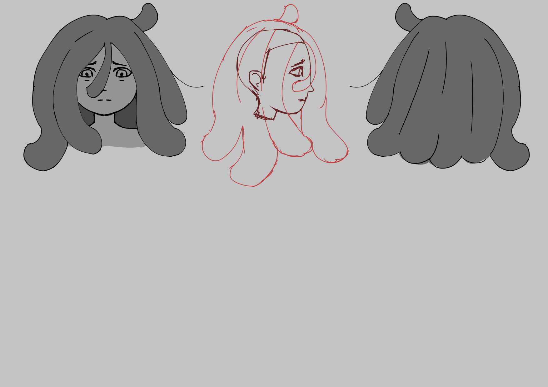 Sketsa Rambut